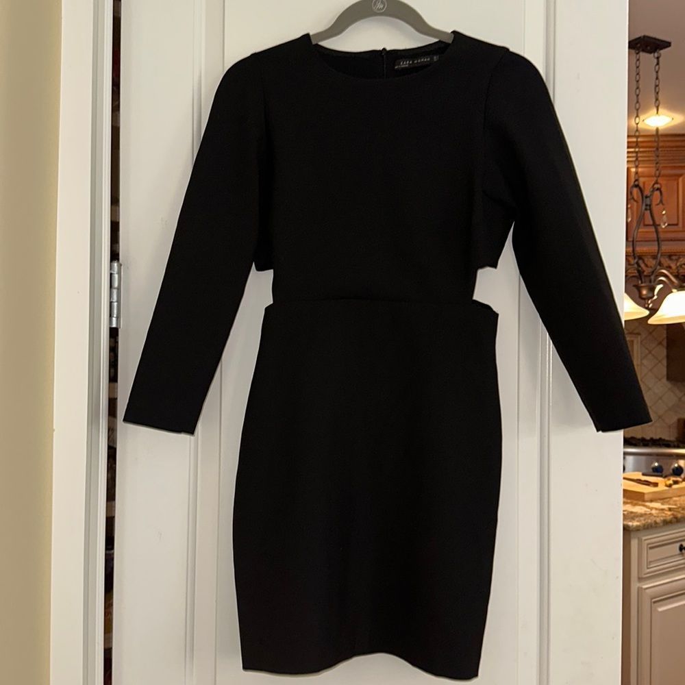 ZARA WOMAN!! Black dress with cut outs!! Great used condition